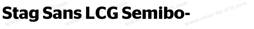 Stag Sans LCG Semibo字体转换